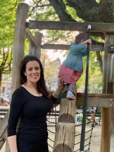 Gillian on playground